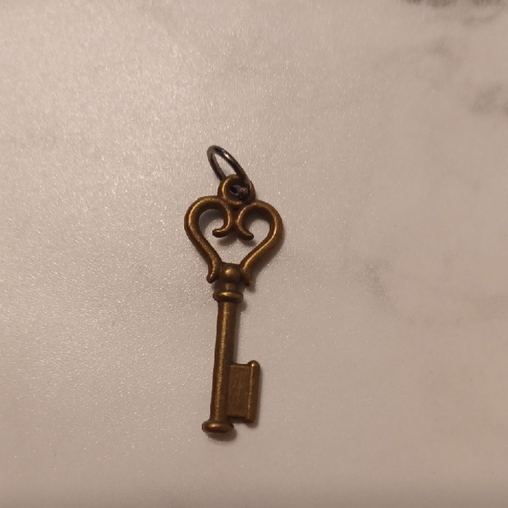 4/$30 New Bronze Key Charm or Pendant